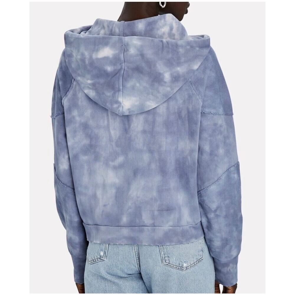 Love Shack Fancy Anarosa Hoodie- Washed Denim Size Small - Picture 2 of 11